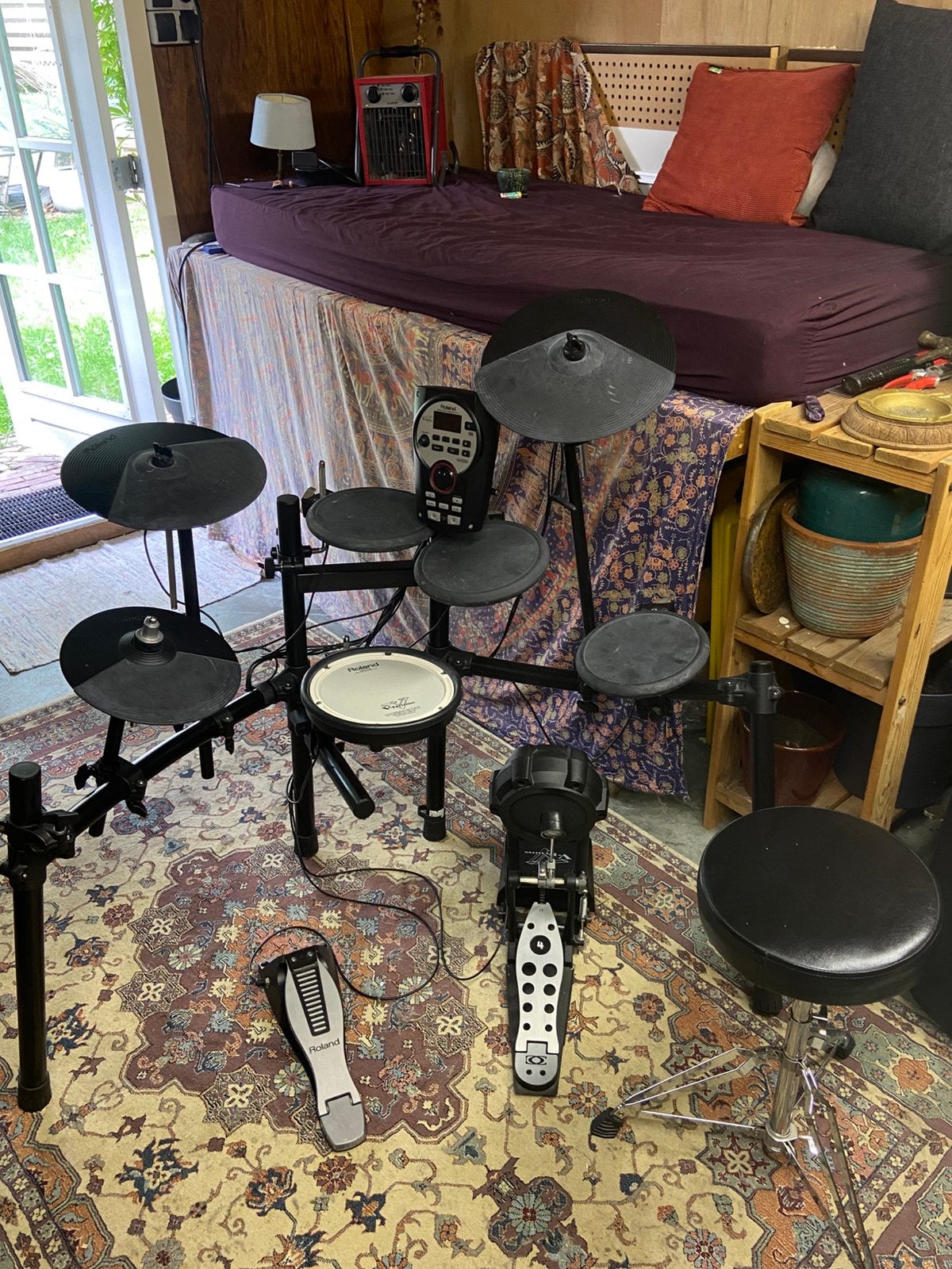 Roland elektrisch drumstel TD-11 (met stoel), Ophalen, Gebruikt, Roland