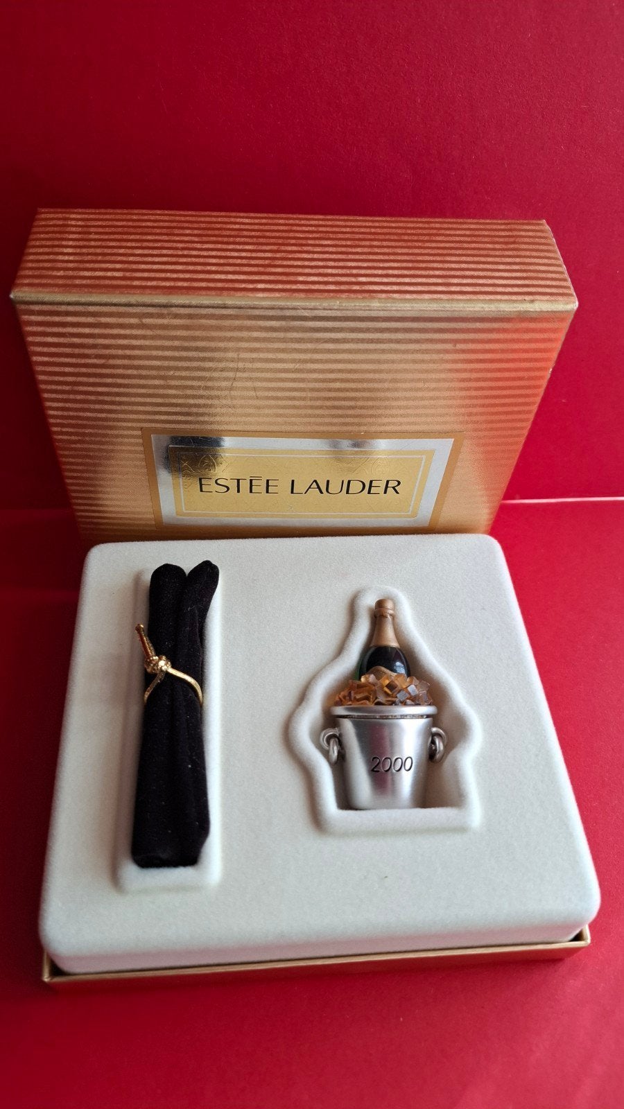 Estee Lauder crème parfum compact solid, Verzenden, Zo goed als nieuw, Miniatuur
