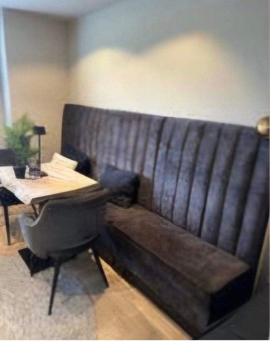 2x Riviera Maison eetkamerbank Dazzle grey Velvet, Ophalen, Minder dan 75 cm, Nieuw, Minder dan 150 cm