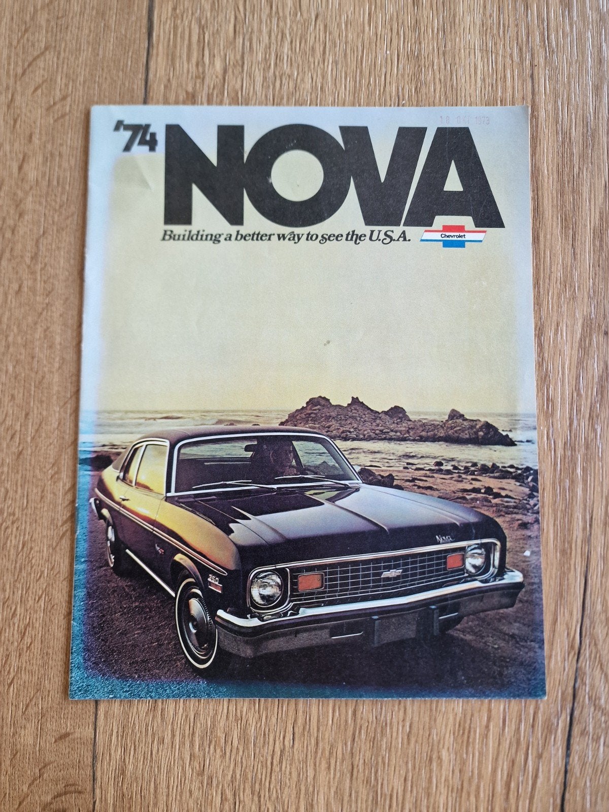 Chevrolet Nova Folder - 1974, Ophalen of Verzenden, Gelezen, Chevrolet, Folder