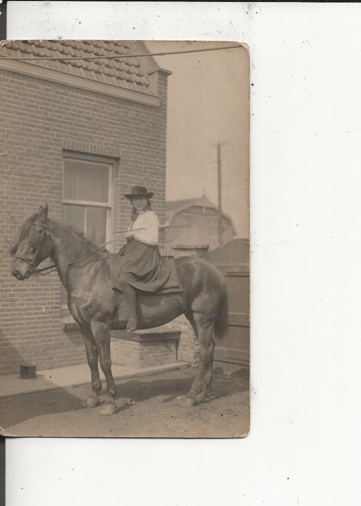 Monster Heraut te paard Fotokaart, Ophalen of Verzenden, Voor 1920, Ongelopen, Zuid-Holland