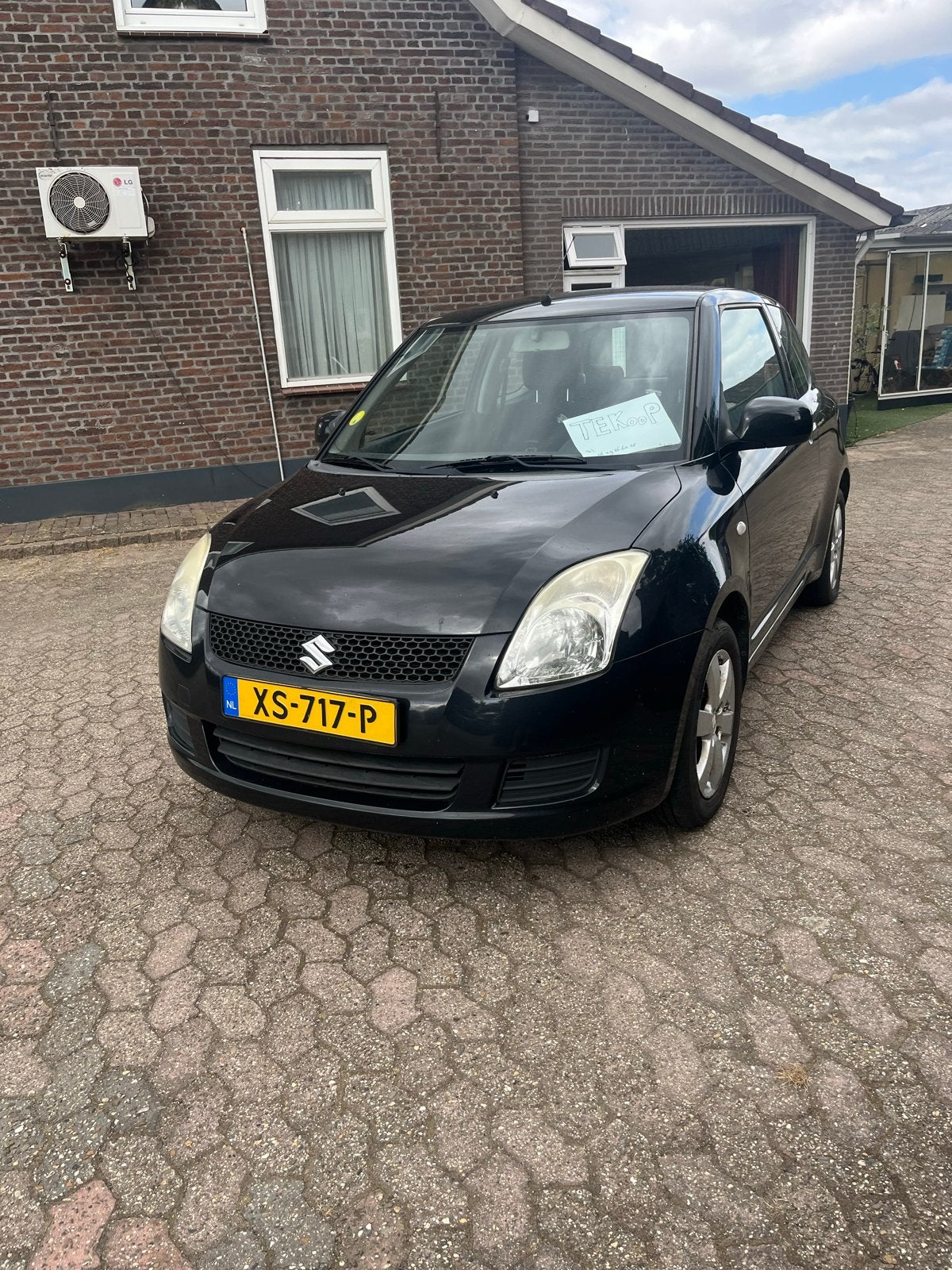 Suzuki Swift 1.3 3D 2008 Zwart, Auto's, 31 €/maand, Handgeschakeld, 1000 kg, Geïmporteerd