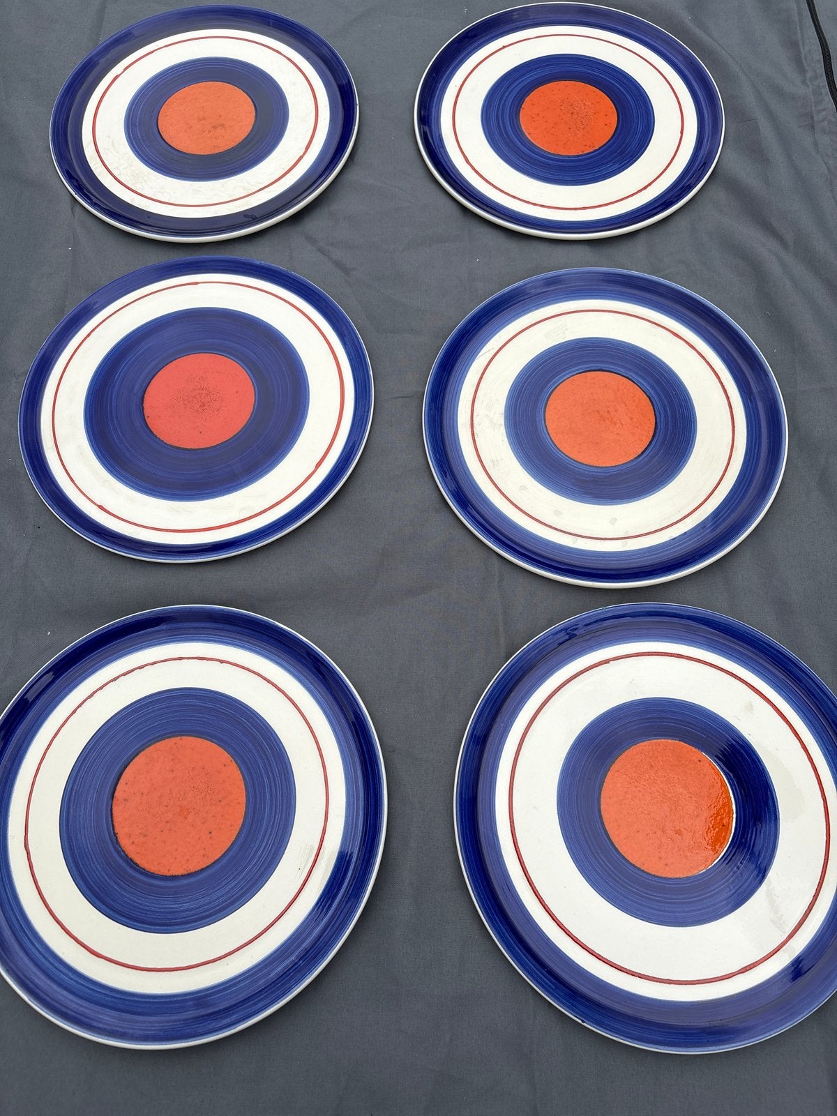 Zell Pop-Art Borden Jaren '70 - Set van 6, Ophalen of Verzenden