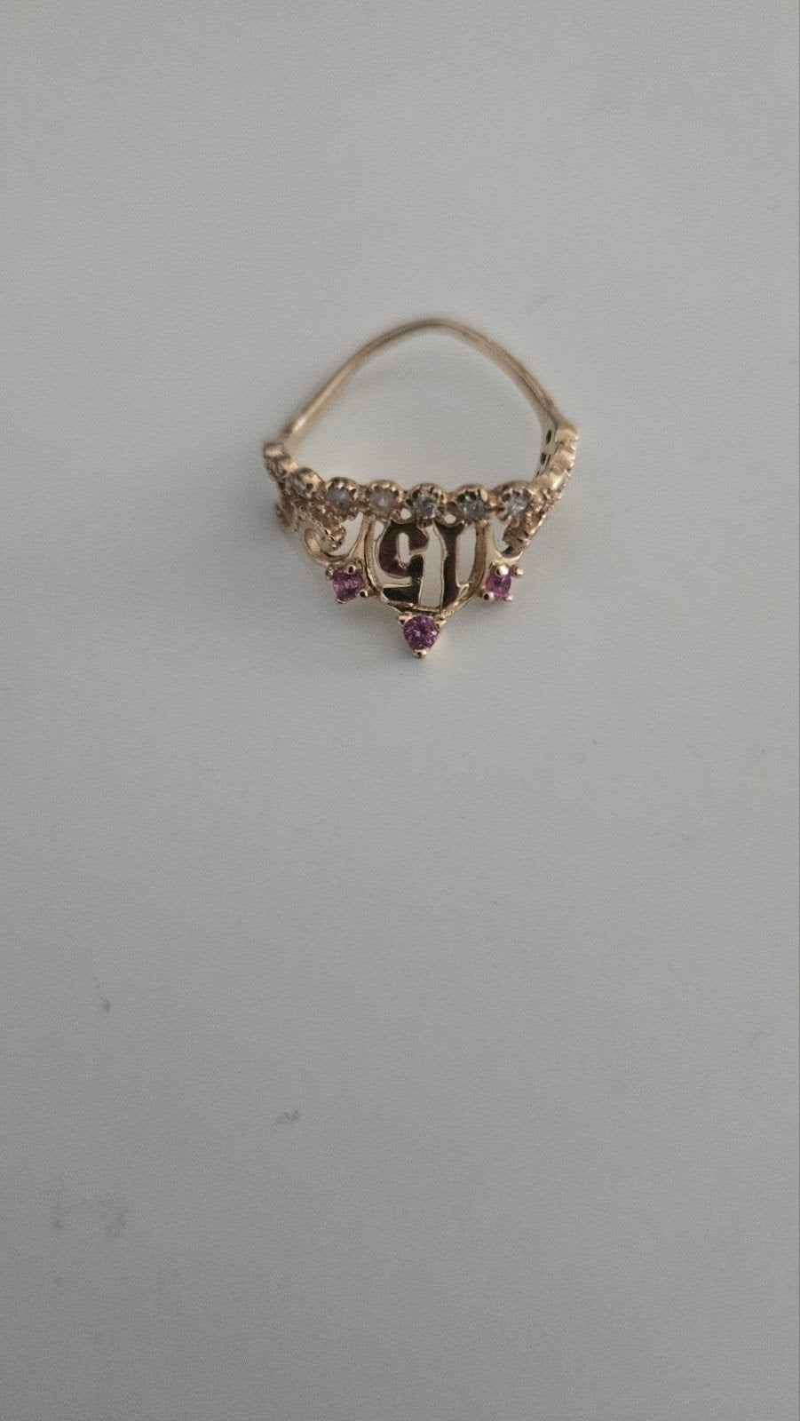 Ring 18k, Sieraden, Tassen en Uiterlijk, Verzenden, Zo goed als nieuw, Dame, Goud