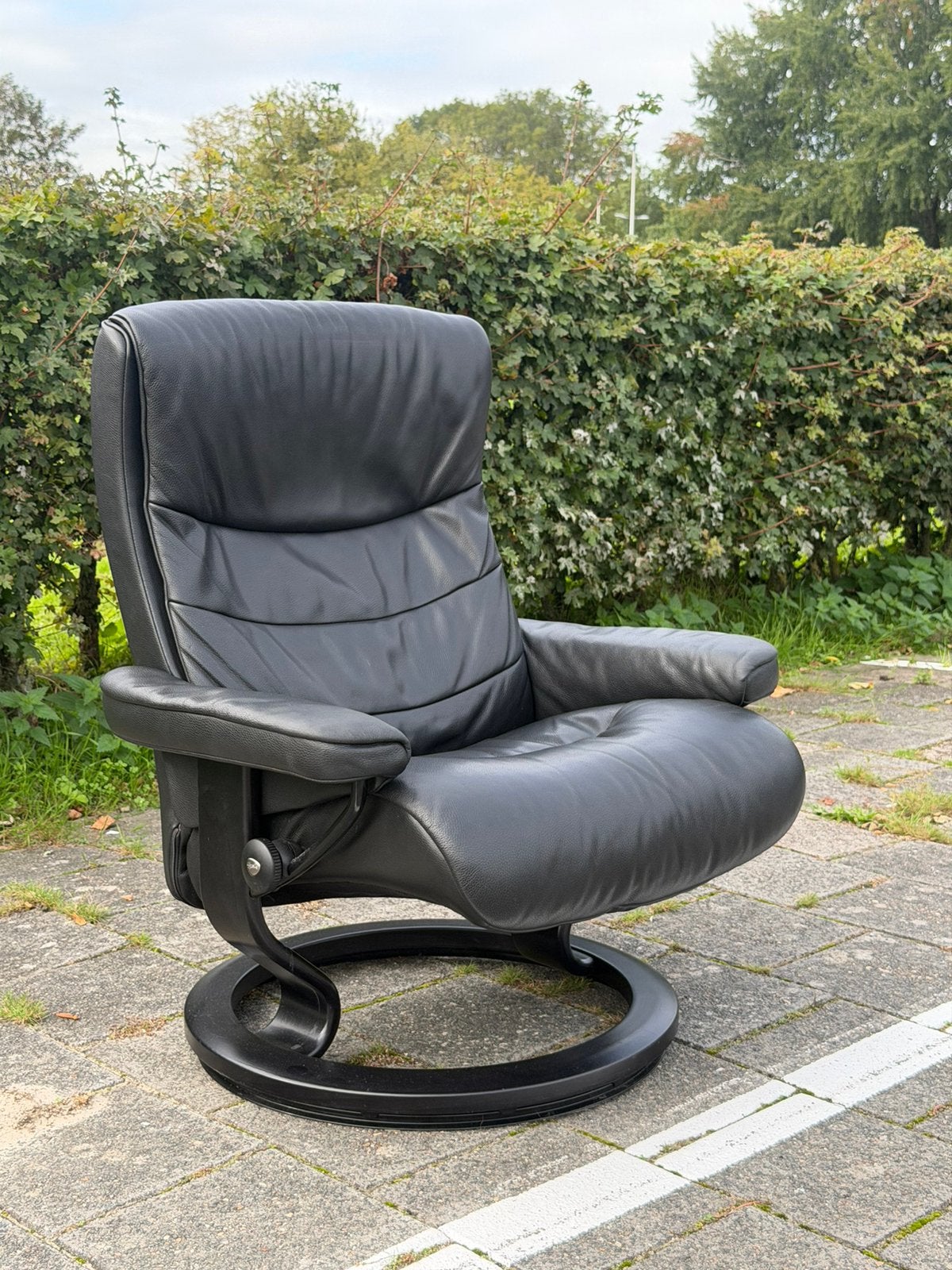Stressless relax fauteuil  L large, Ophalen of Verzenden, Zo goed als nieuw, Minder dan 75 cm, 50 tot 75 cm