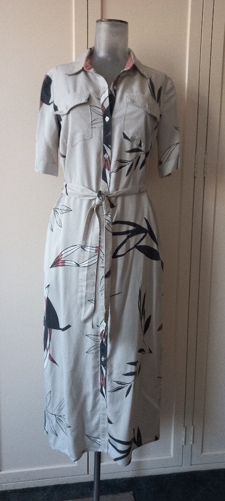 Zusss lange jurk maat 36 zgan, Beige, Ophalen of Verzenden, Zo goed als nieuw, Maat 36 (S)