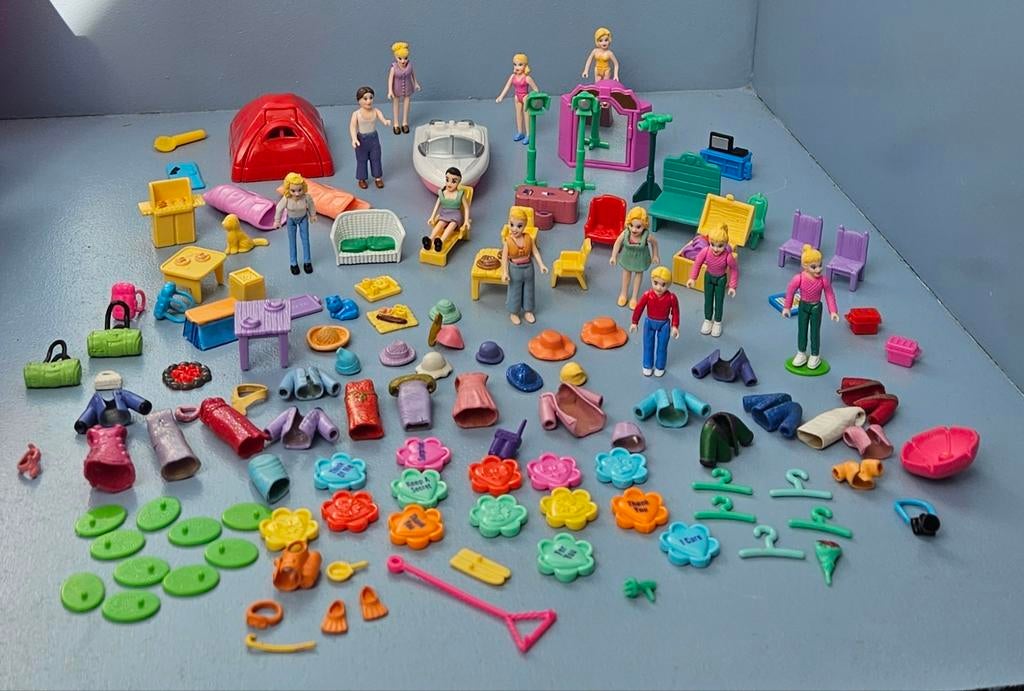 Polly pocket popjes en spulletjes, Ophalen of Verzenden, Zo goed als nieuw