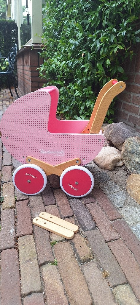 Janod Mademoiselle Poppenwagen, Ophalen, Gebruikt, Duw- of Trekspeelgoed