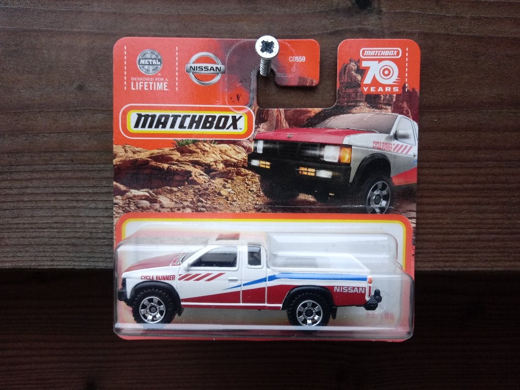 Nissan Hardbody (D21) '95 +motortrailer Matchbox, Ophalen, Nieuw, Auto