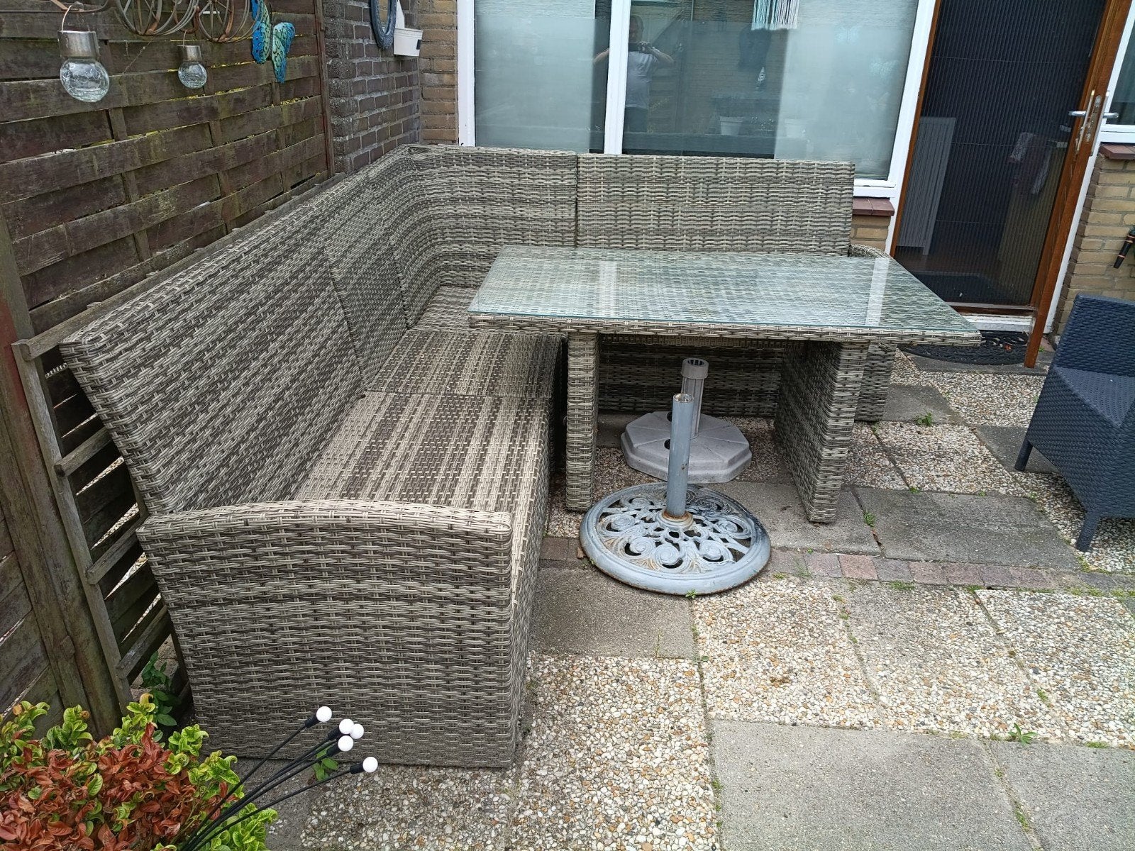 Bois le Duc loungeset met tafel, Ophalen, 5 zitplaatsen, Zo goed als nieuw, Loungeset