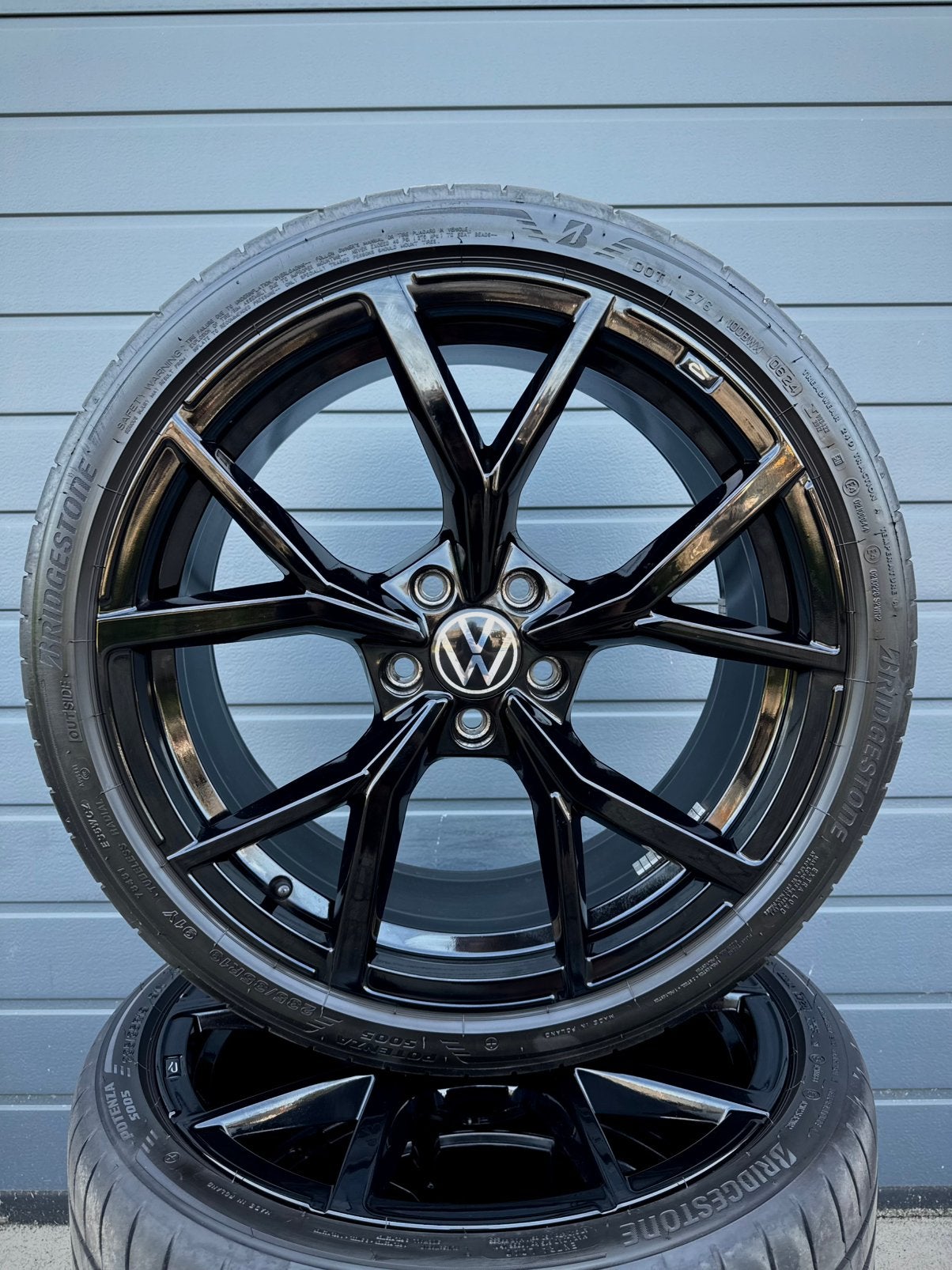 19 inch originele Estoril velgen 5x112 VW golf 8 / GTI / R /, Gebruikt, Banden en Velgen, 235 mm, Personenwagen
