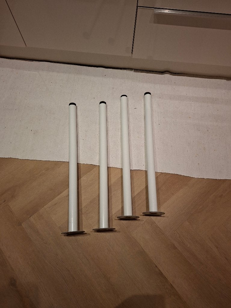 Ikea Adils tafelpoot wit (4 stuks), Huis en Inrichting, Ophalen, Tafelpoot, Minder dan 50 cm, 50 tot 100 cm