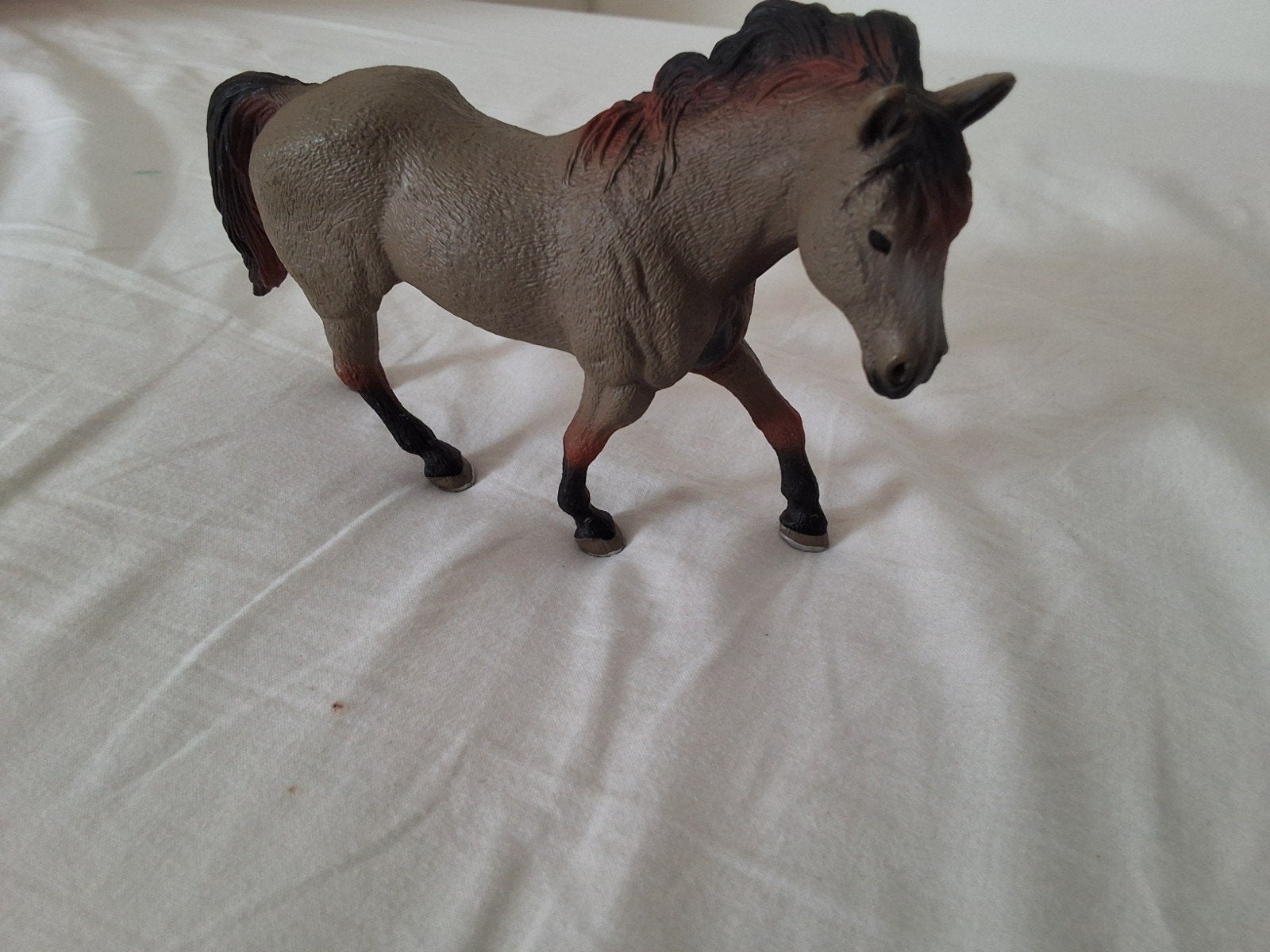 Schleich paard speelfiguur - Bruin/grijs, Ophalen of Verzenden, Gebruikt