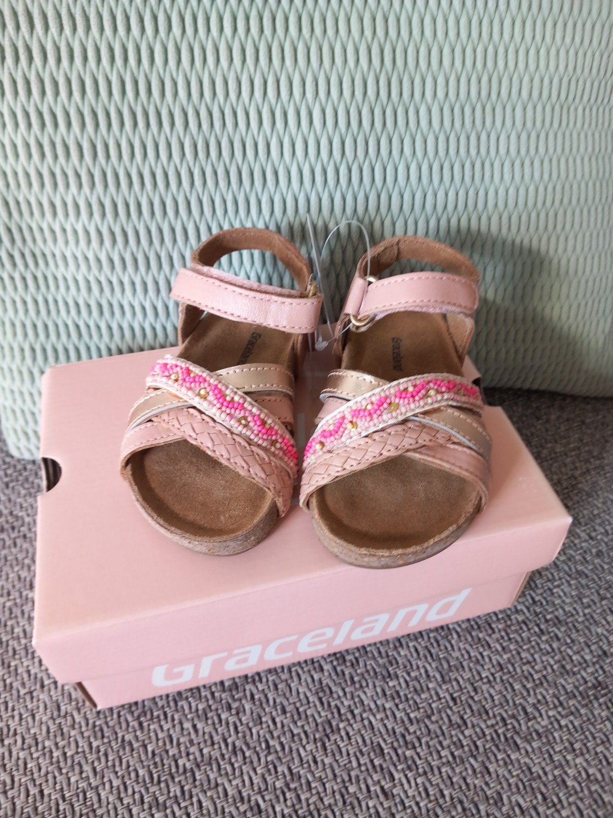 NIEUW babysandaal leer 20 roze, Schoentjes, Meisje, Graceland, Nieuw