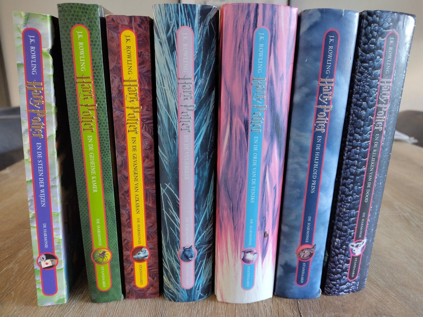 Harry Potter boekenreeks - Deel 1 t/m 7 (Nederlands), Boeken, Ophalen of Verzenden, Zo goed als nieuw, J.K. Rowling