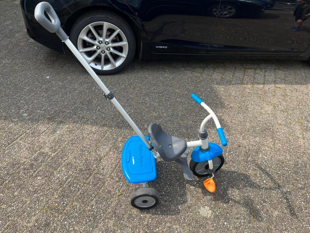 Driewieler met stok, Ophalen, Gebruikt, Duwstang