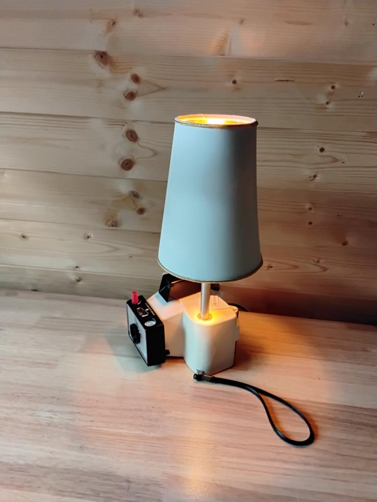 Vintage camera lamp, Ophalen of Verzenden, Minder dan 50 cm