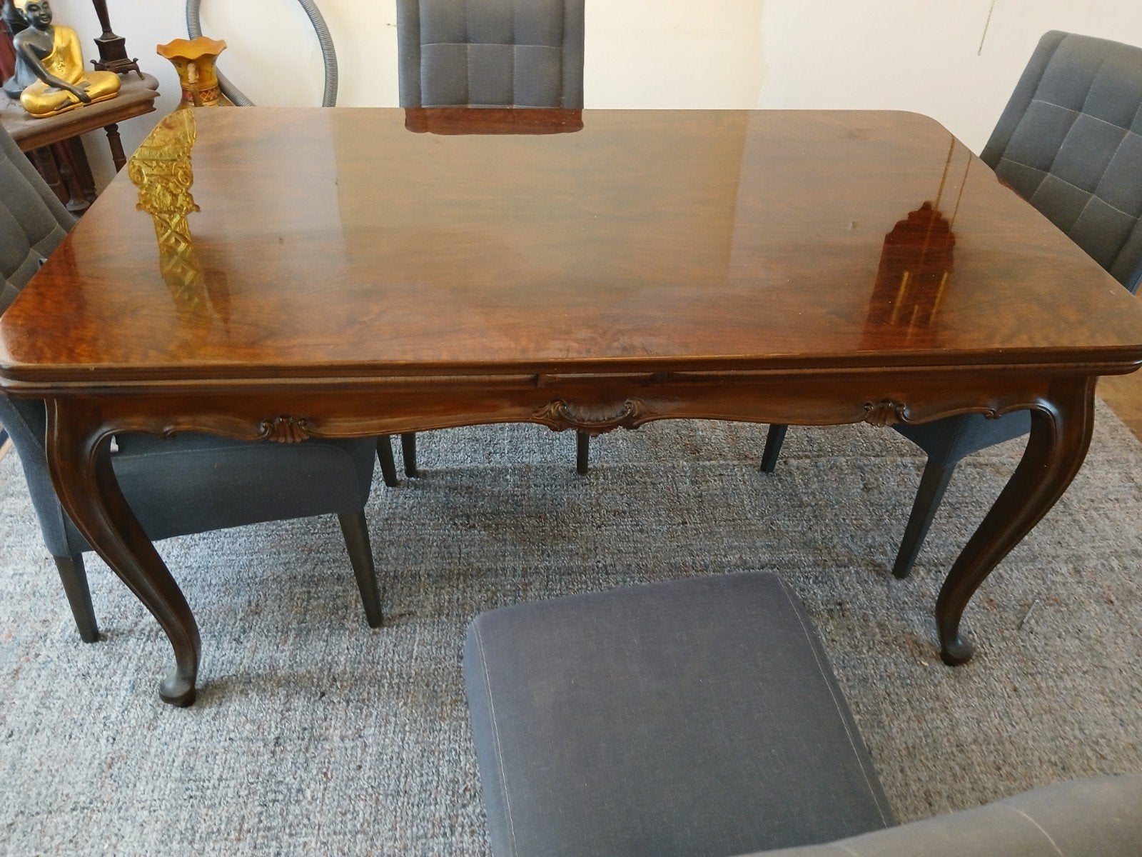 Noten Eethoek Tafel - Klassiek en Elegant, Antiek en Kunst, Antiek | Meubels | Tafels, Ophalen
