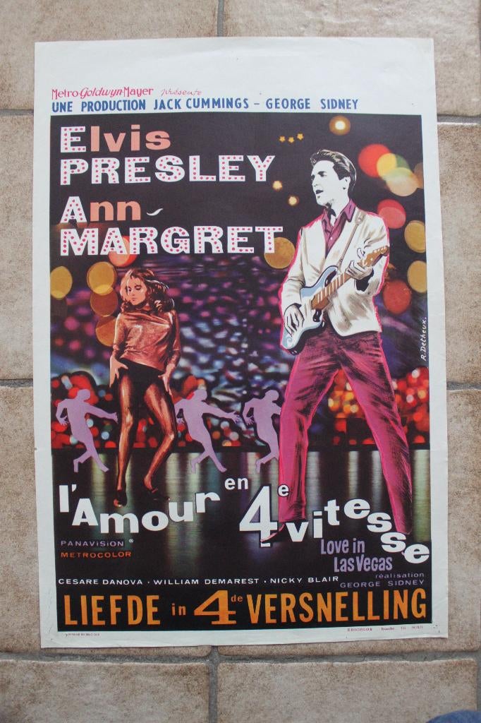 filmaffiche Elvis Presley Viva Las Vegas 1964 filmposter, Verzamelen, Rechthoekig Staand, Ophalen of Verzenden, Zo goed als nieuw