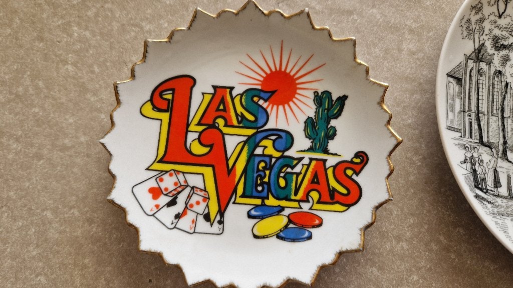 wandbordje las vegas, Ophalen of Verzenden