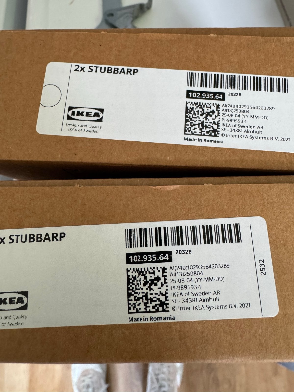 Nieuwe IKEA STUBBARP poten (2 stuks), Huis en Inrichting, Ophalen, Nieuw