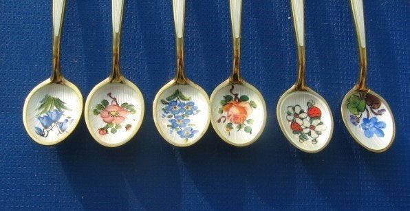 Zilveren David Anderson Norwegian spoons, Verzenden, Zilver