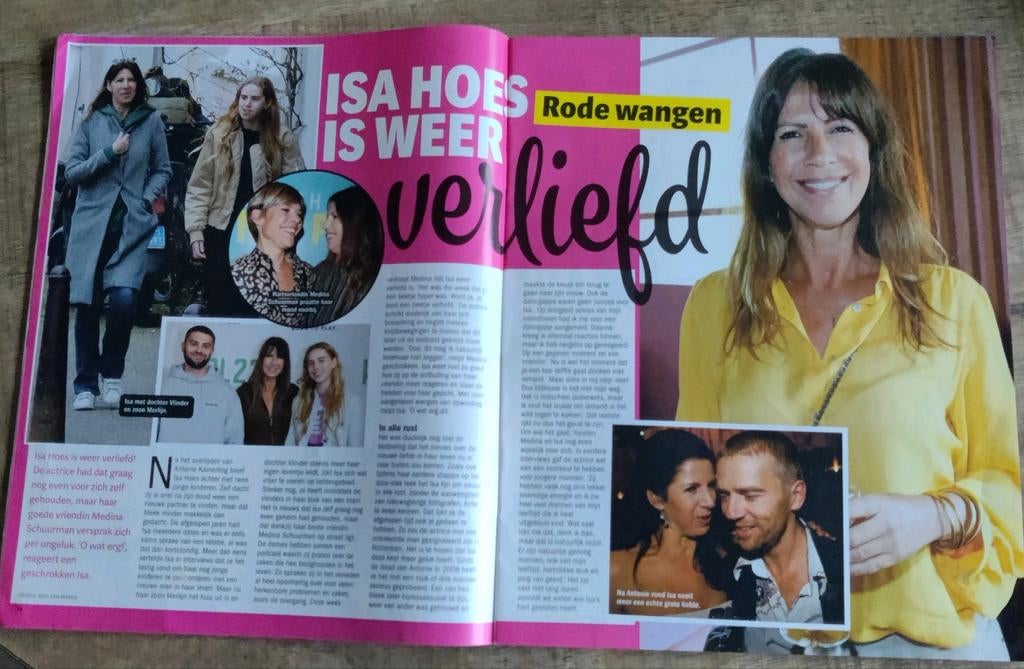 Isa Hoes Artikel Knipsel uit 2022, Verzamelen, Tijdschriften, Kranten en Knipsels, Ophalen of Verzenden, 1980 tot heden, Nederland