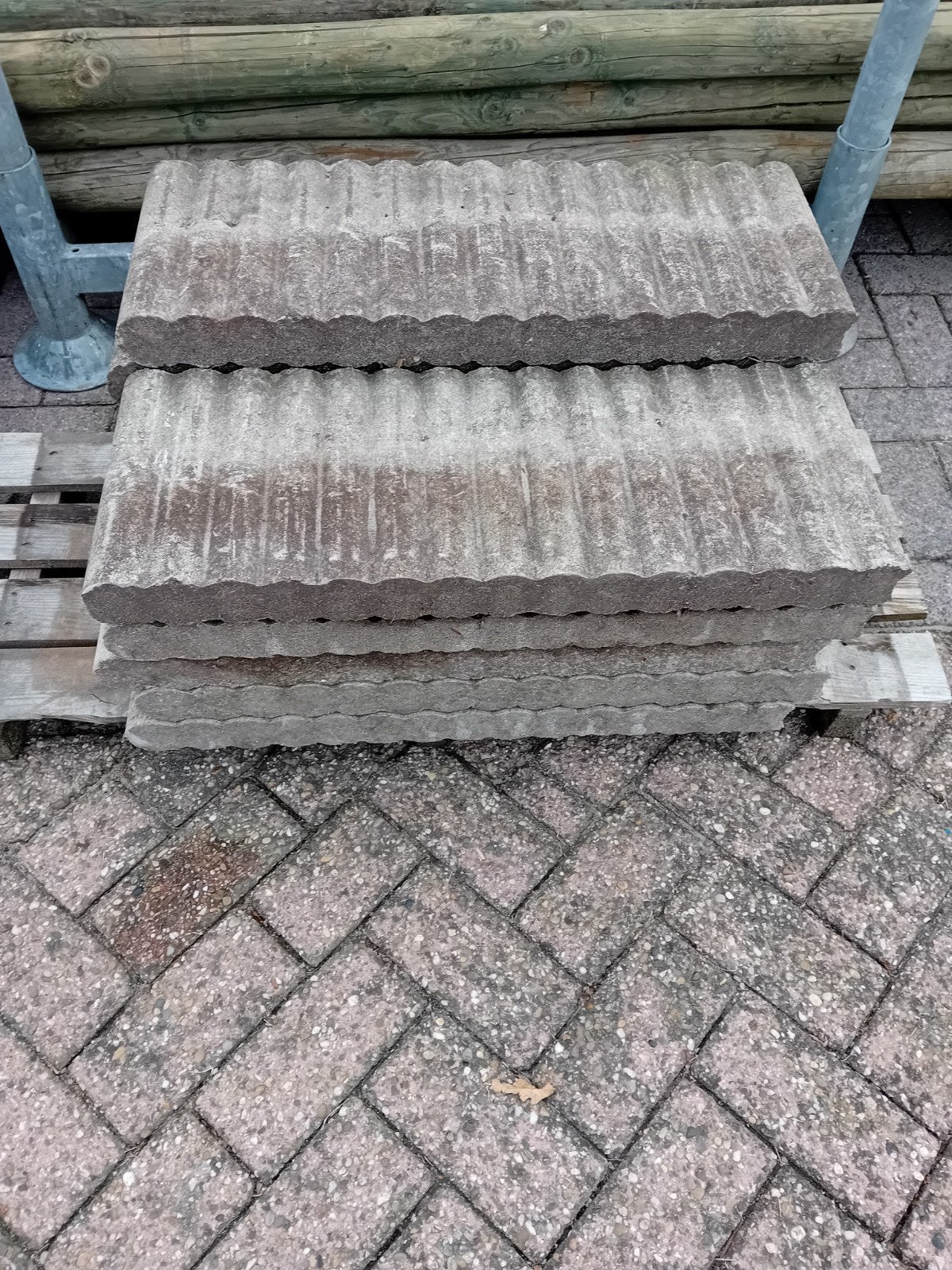 11 palissadebanden 68x25x6 cm, Tuin en Terras, Ophalen, Gebruikt, Overige materialen, Overige typen