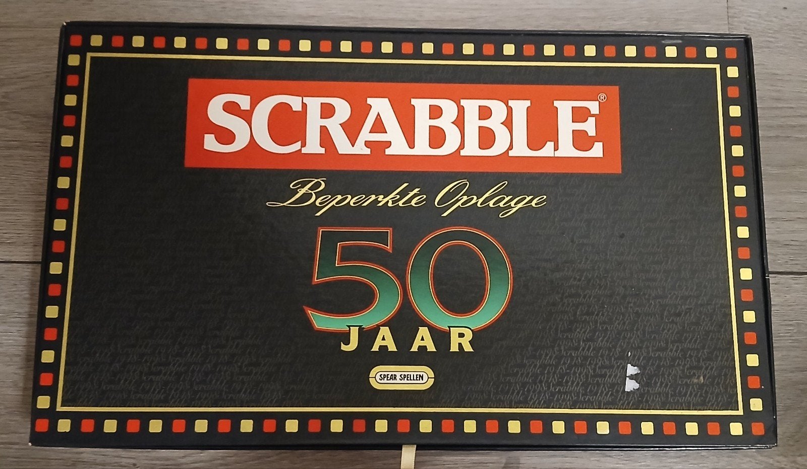 Scrabble 50 Jaar Editie, Drie of vier spelers, Ophalen of Verzenden, Gebruikt, Spear Spellen