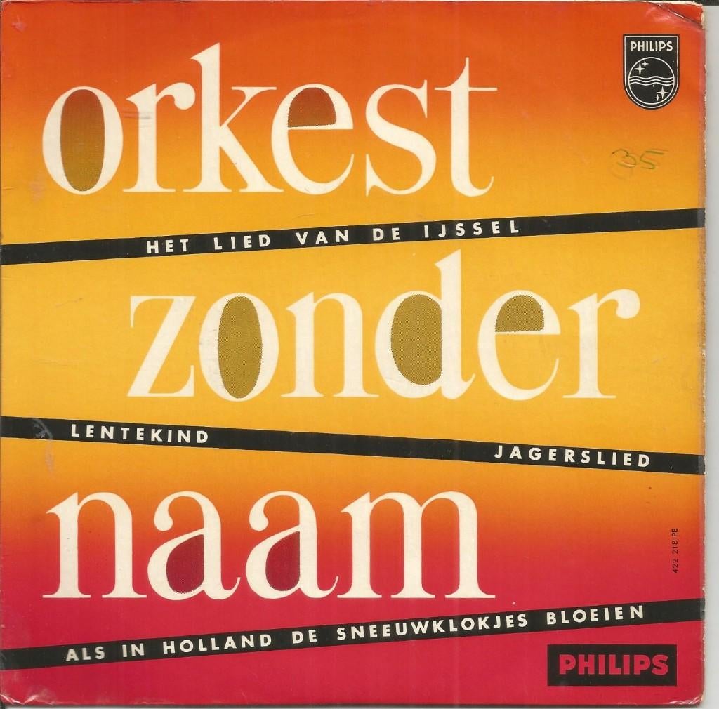 Orkest Zonder Naam – Het Lied Van De IJssel (1957), Cd's en Dvd's, Ophalen of Verzenden, Gebruikt, Overige formaten, Levenslied of Smartlap