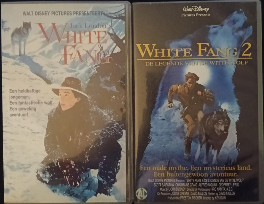 White Fang 1 en 2 vhs, Cd's en Dvd's, Vanaf 16 jaar, Ophalen of Verzenden, Zo goed als nieuw, Horror