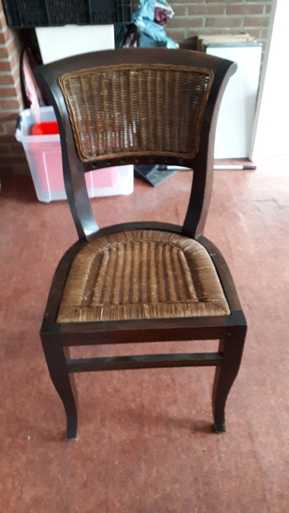 leuke stoel om te schilderen en bekleden, Huis en Inrichting, Stoelen, Ophalen, Gebruikt, Bruin, Hout