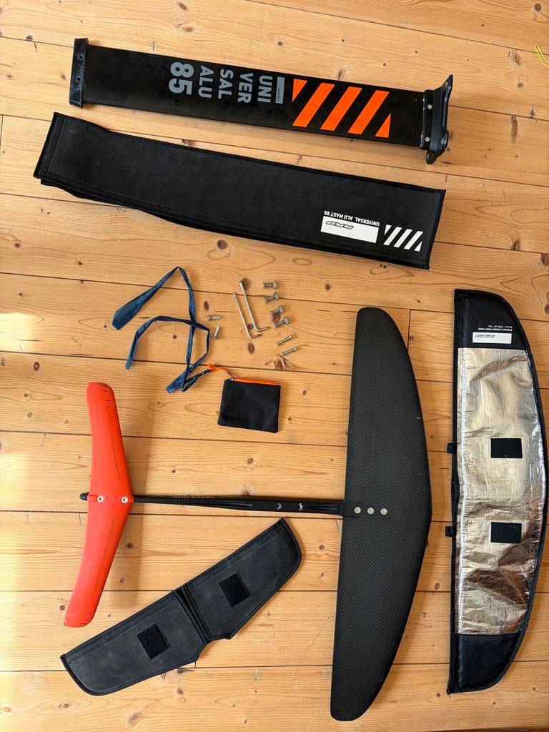 Roberto Ricci Design Universal Alu Mast 85 Windsurf Foil 202, Ophalen, Met draagtas, 7 m² of meer, Overige typen