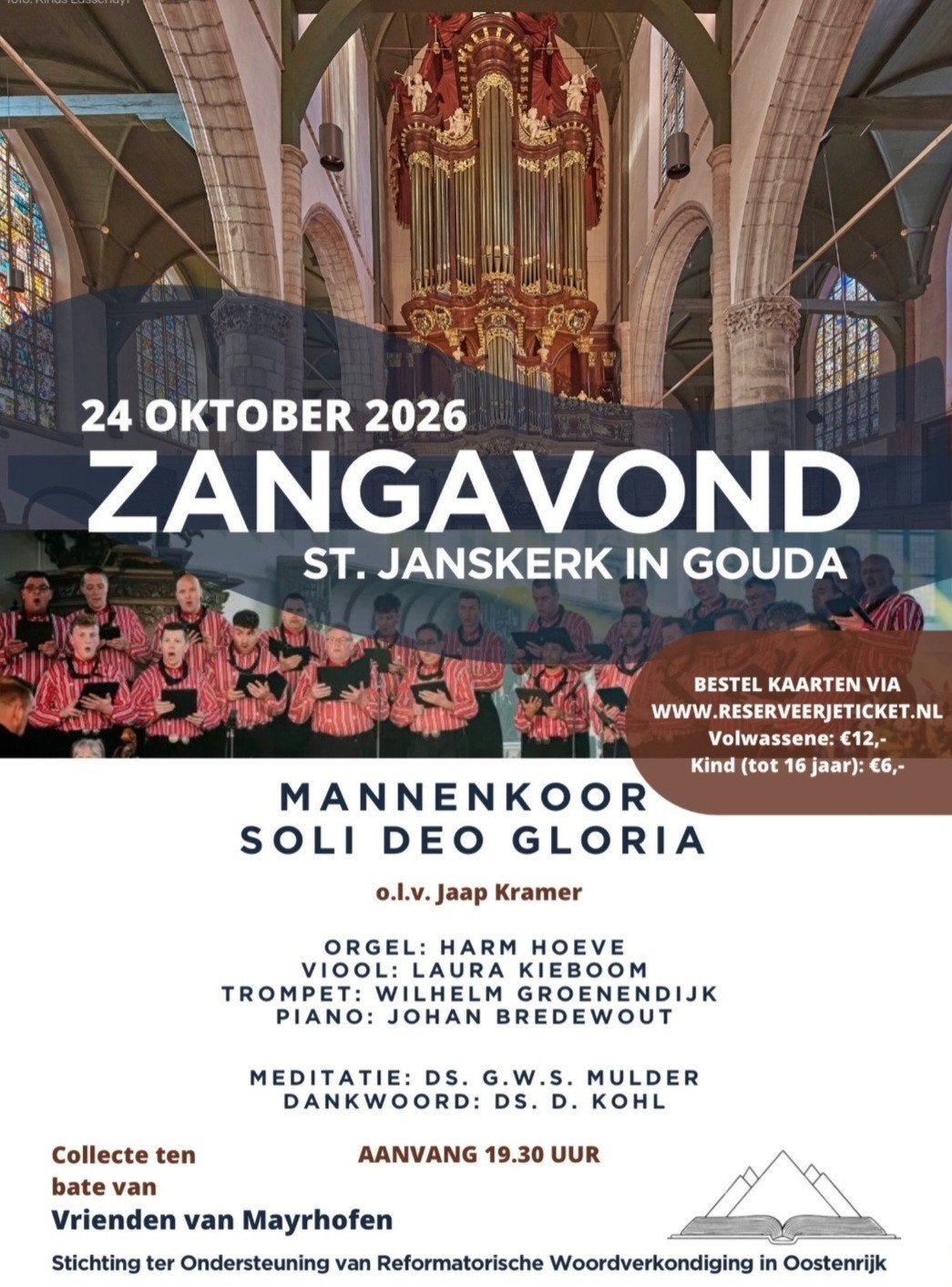 Tickets concert Soli Deo Gloria 24 oktober, Twee personen