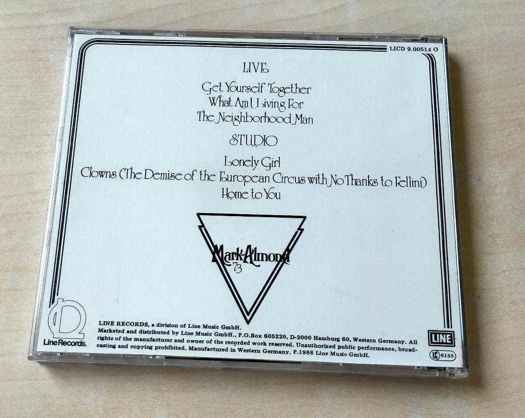 Mark-Almond - Mark-Almond '73 CD 1973 Jazzrock, Ophalen of Verzenden, Gebruikt, Jazz-fusion
