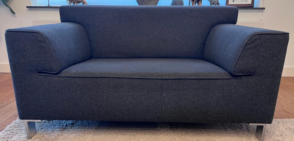 Fijne Pode Edit Loveseat 1,5-zits, Kvadrat Divina Melange, Gebruikt, Kubistisch, Tweepersoons, 75 tot 100 cm