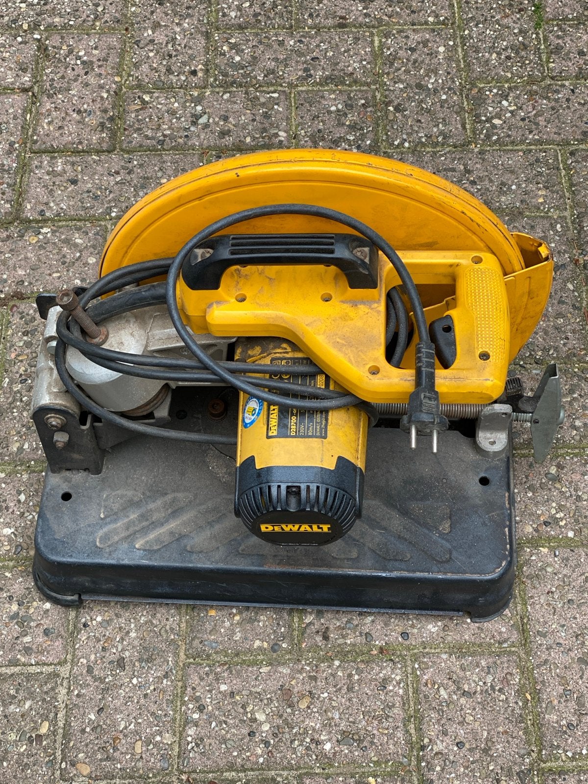 DeWalt D28700 Afkortzaag - Krachtig en Sterk, Gebruikt, 70 mm of meer, Ophalen of Verzenden, Afkortzaag