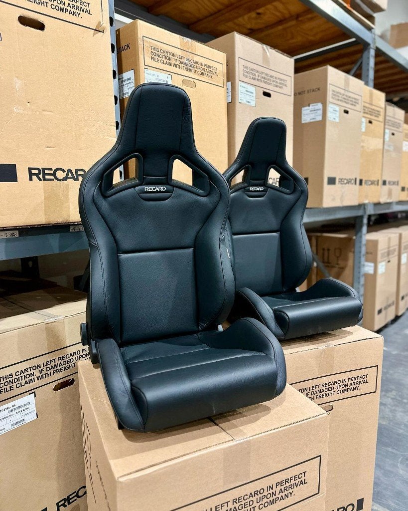 Recaro Sportster CS Black leder kuipstoel sportstoel, Auto diversen, Ophalen of Verzenden