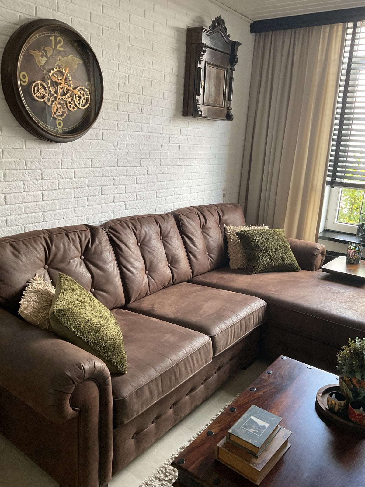 Lederen loungebank - Hoekbank Chartwell, 250 tot 300 cm, Gebruikt, Hoekbank, Leer