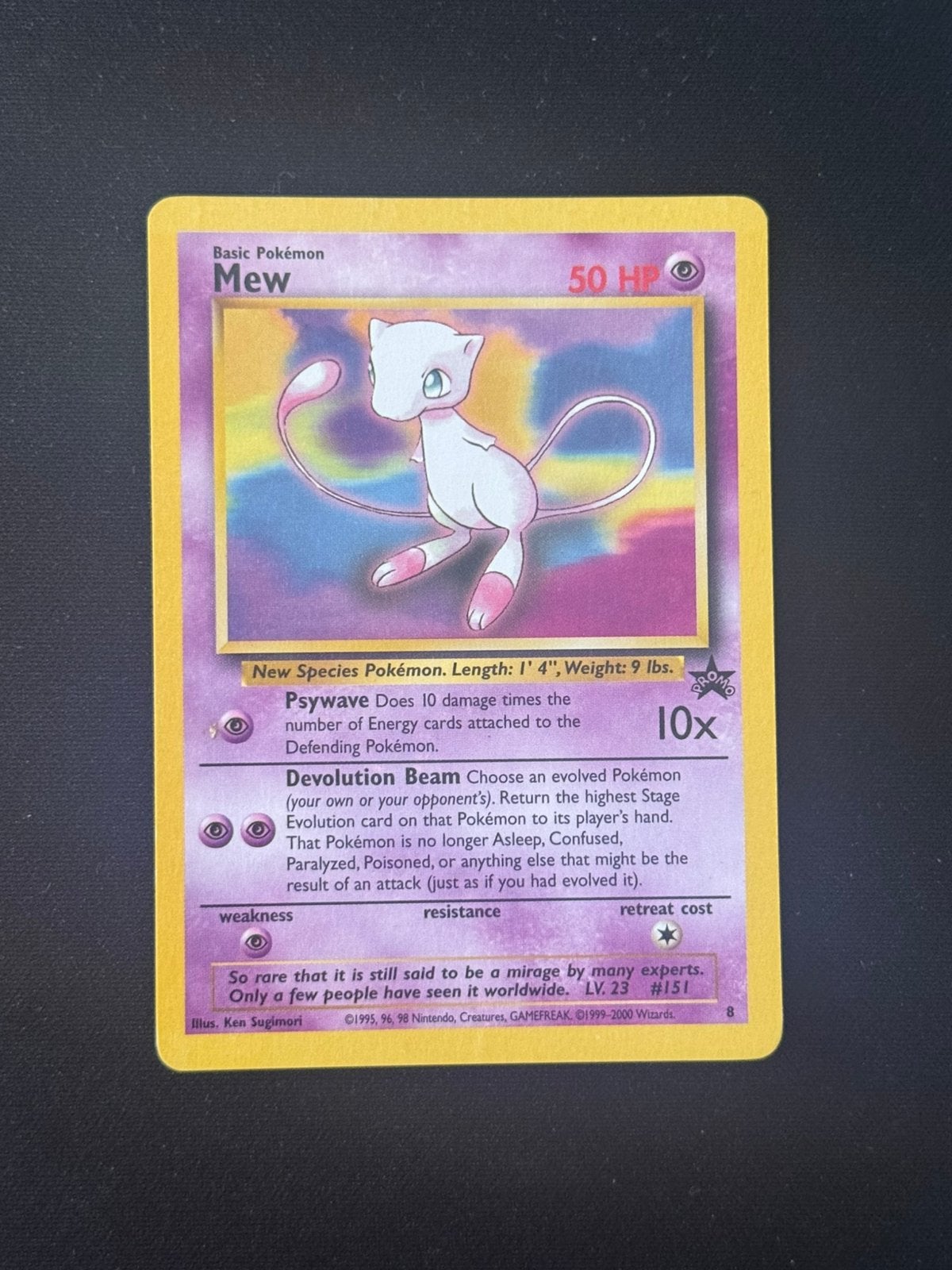 Mew #8 (Pokemon Promo), Ophalen of Verzenden, Zo goed als nieuw
