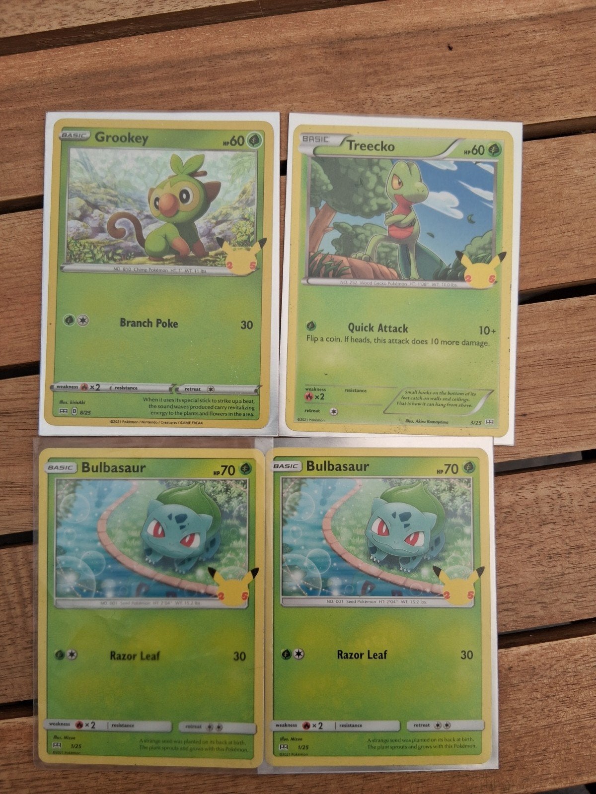 Pokémon McDonald's 25th Anniversary Promo Kaarten (4 stuks), Hobby en Vrije tijd, Verzamelkaartspellen | Pokémon, Ophalen of Verzenden