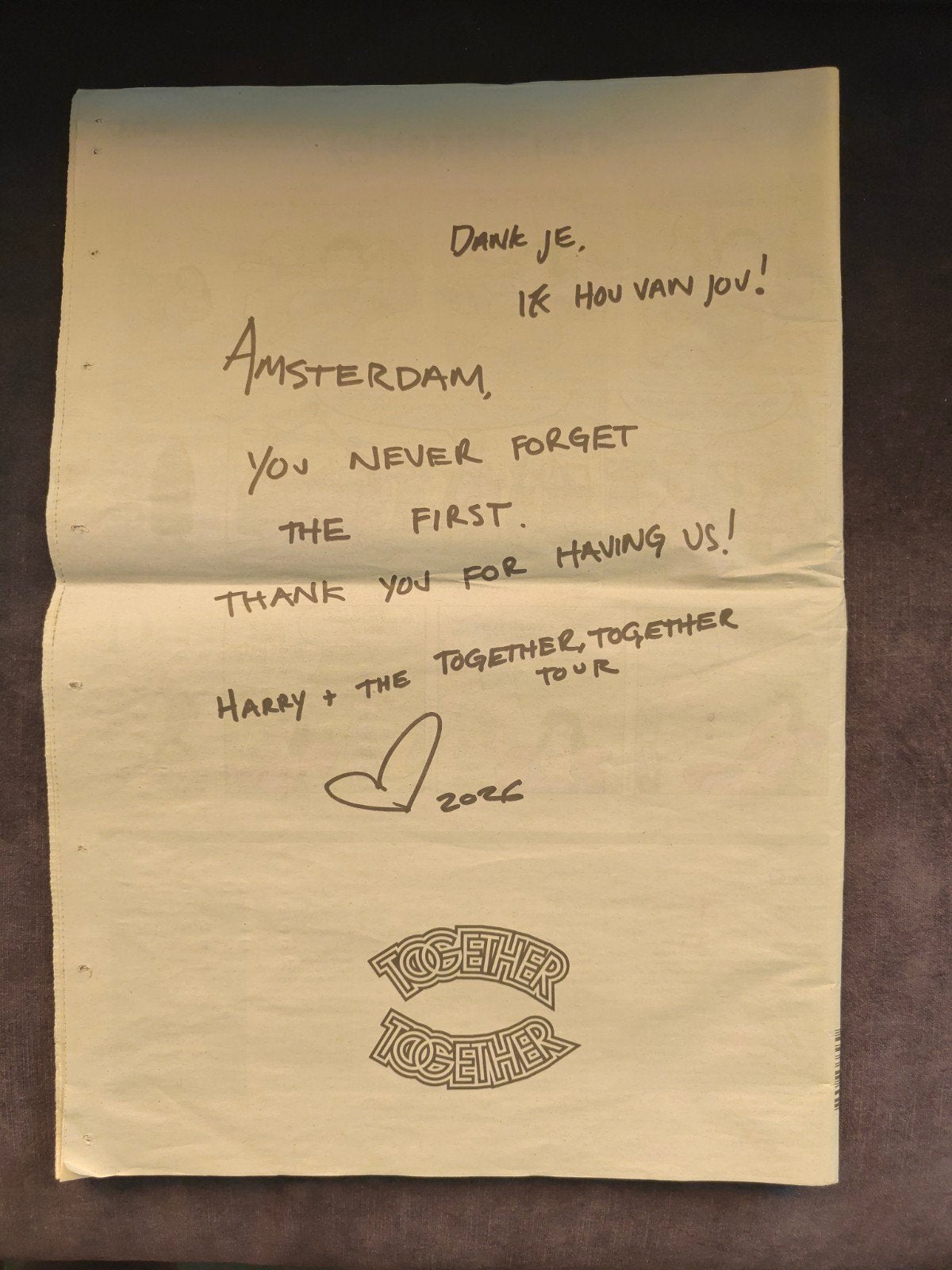 Harry Styles advertentie, Ophalen of Verzenden, Gelezen