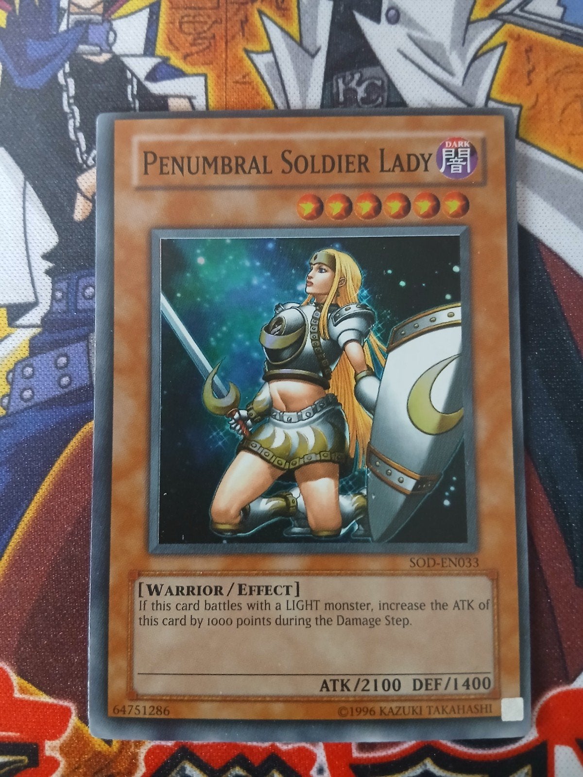 Penumbral Soldier Lady - Super Rare SOD - Yu-Gi-Oh, Ophalen of Verzenden, Zo goed als nieuw, Foil