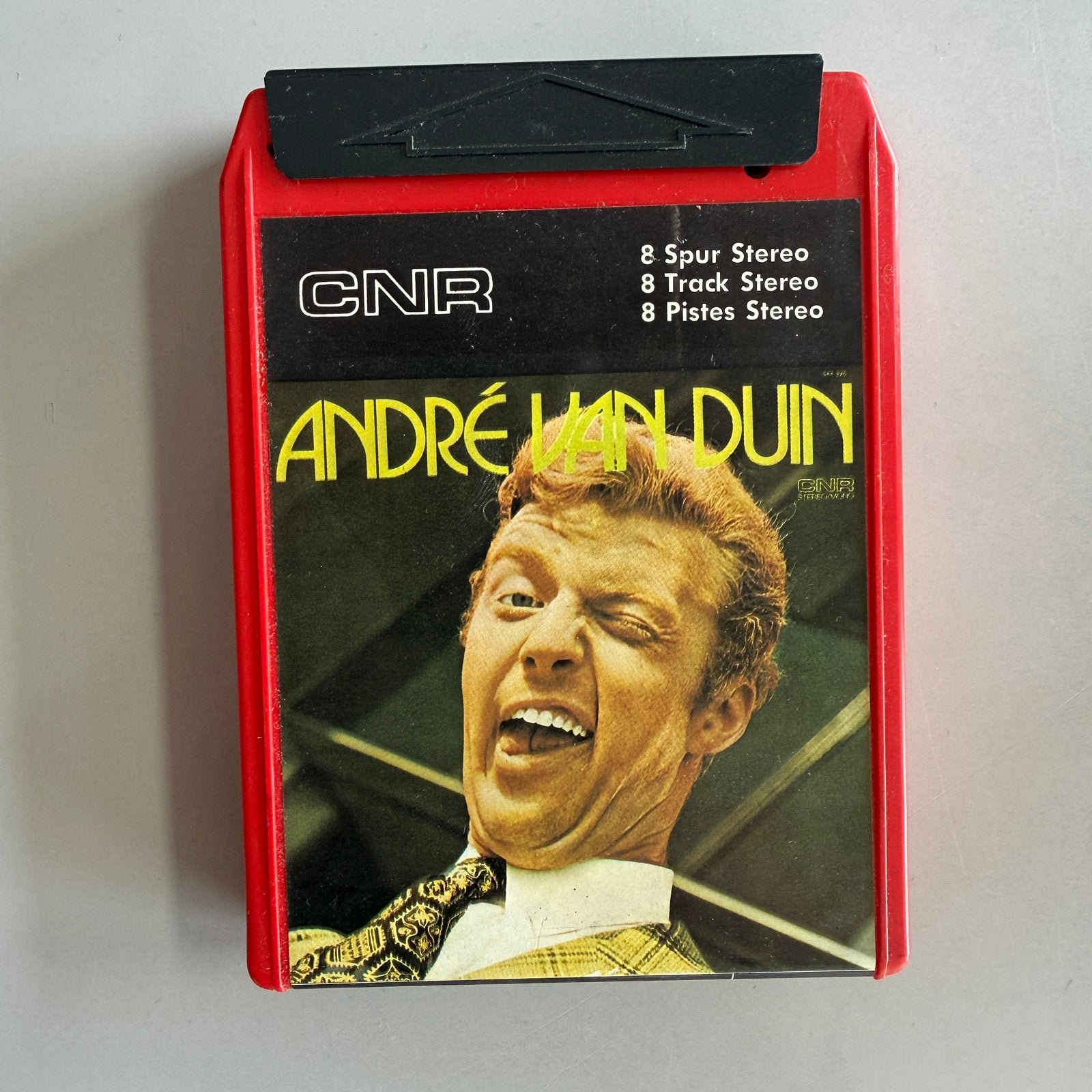 8-track tape cassette André van Duin CNR 1972, 1 bandje, Ophalen of Verzenden, Zo goed als nieuw, Voorbespeeld