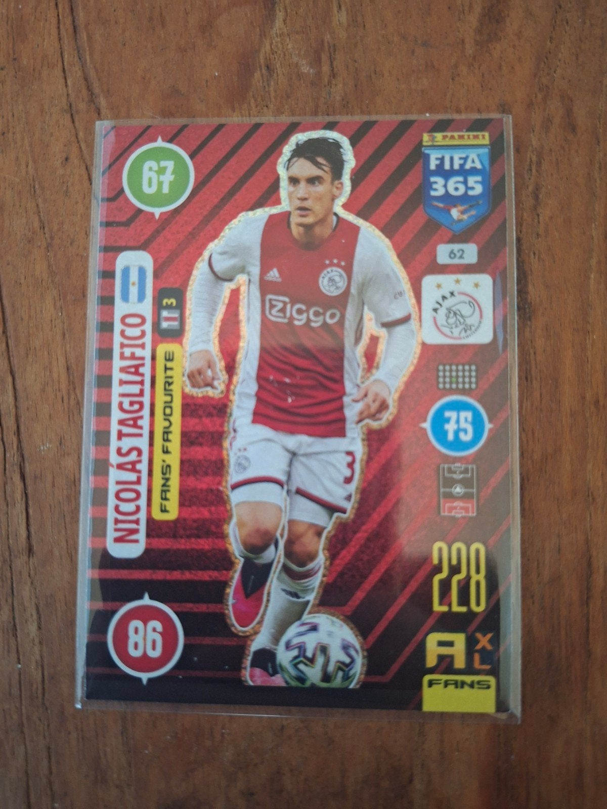 Panini FIFA 365 Nicolas Tagliafico Ajax Voetbalkaart, Ophalen of Verzenden, Zo goed als nieuw, Ajax, Spelerskaart
