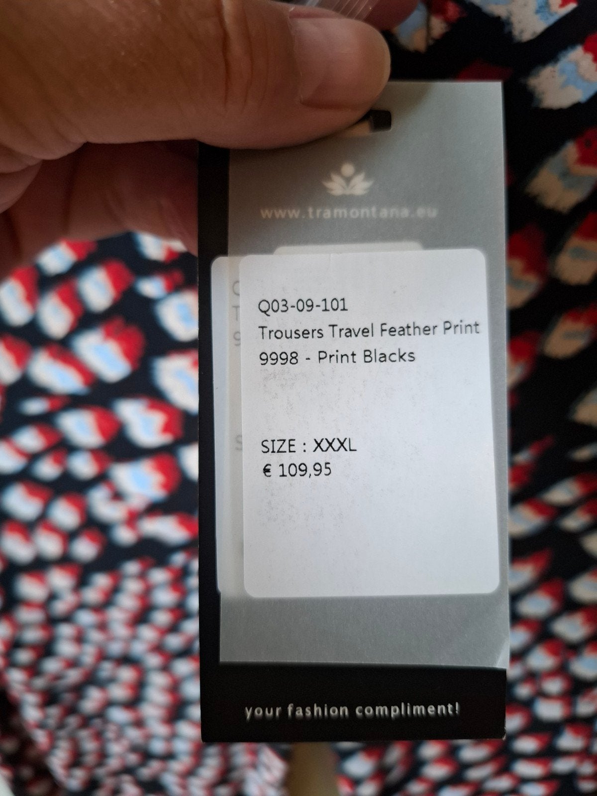 Tramontana travelstof flared leg broek XXXL/46,48 ruim, Tramontana, Zwart, Nieuw, Ophalen of Verzenden