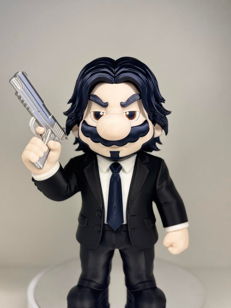 John Wick Mario Figuur - 30 cm, Verzamelen, Beelden en Beeldjes, Ophalen of Verzenden, Nieuw