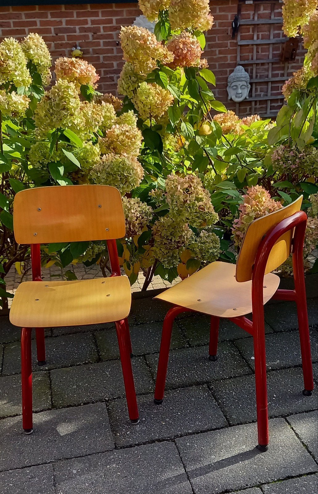 vintage industriële schoolstoeltjes, Ophalen