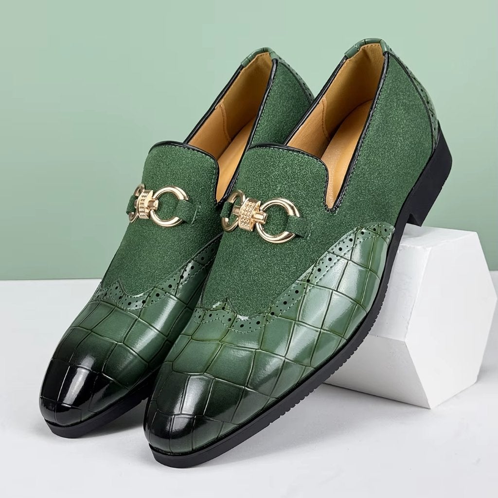 Groene heren loafers, Verzenden, Nieuw, Overige kleuren, Loafers
