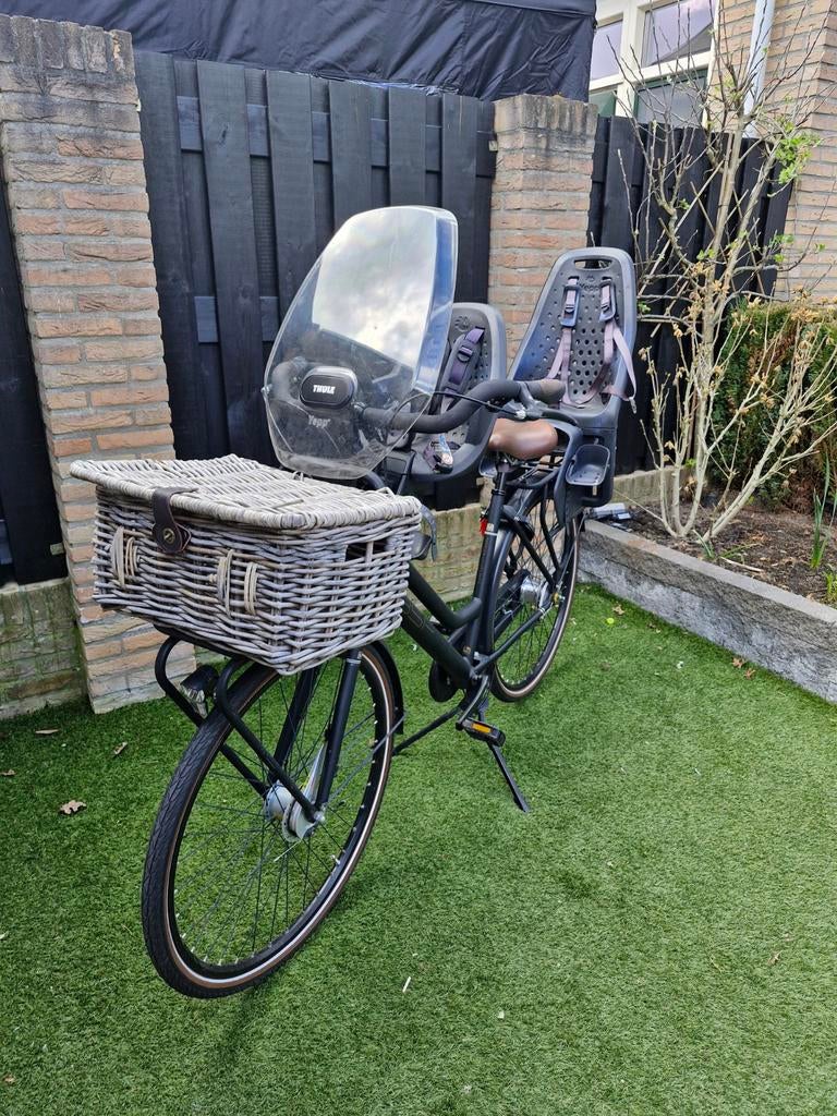 BSP Metropolis Moederfiets met 2 zitjes en mand - ZGAN, Fietsen en Brommers, Fietsen | Dames | Moederfietsen, 2 zitjes, Ophalen